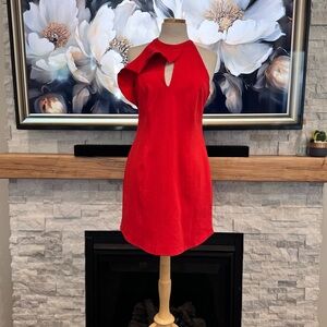 NWT Fiery Red Flutter Dress